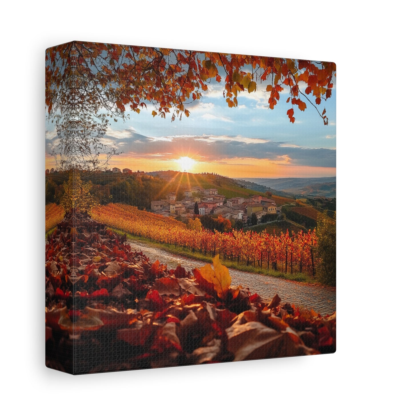 Path to Piedmont – A Stunning Autumn Landscape Canvas