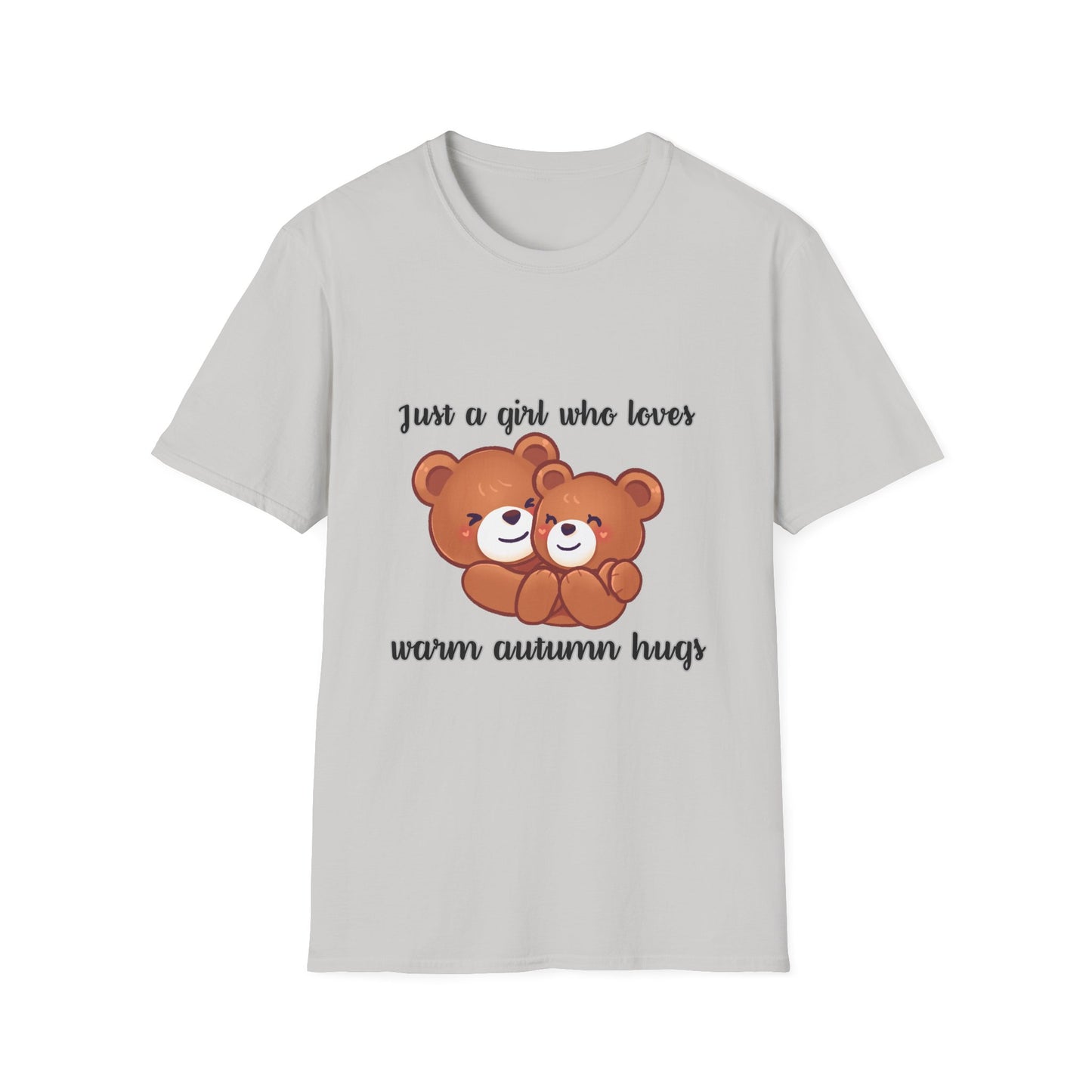 Autumn Hugs Unisex T-Shirt – Cozy Up with Love