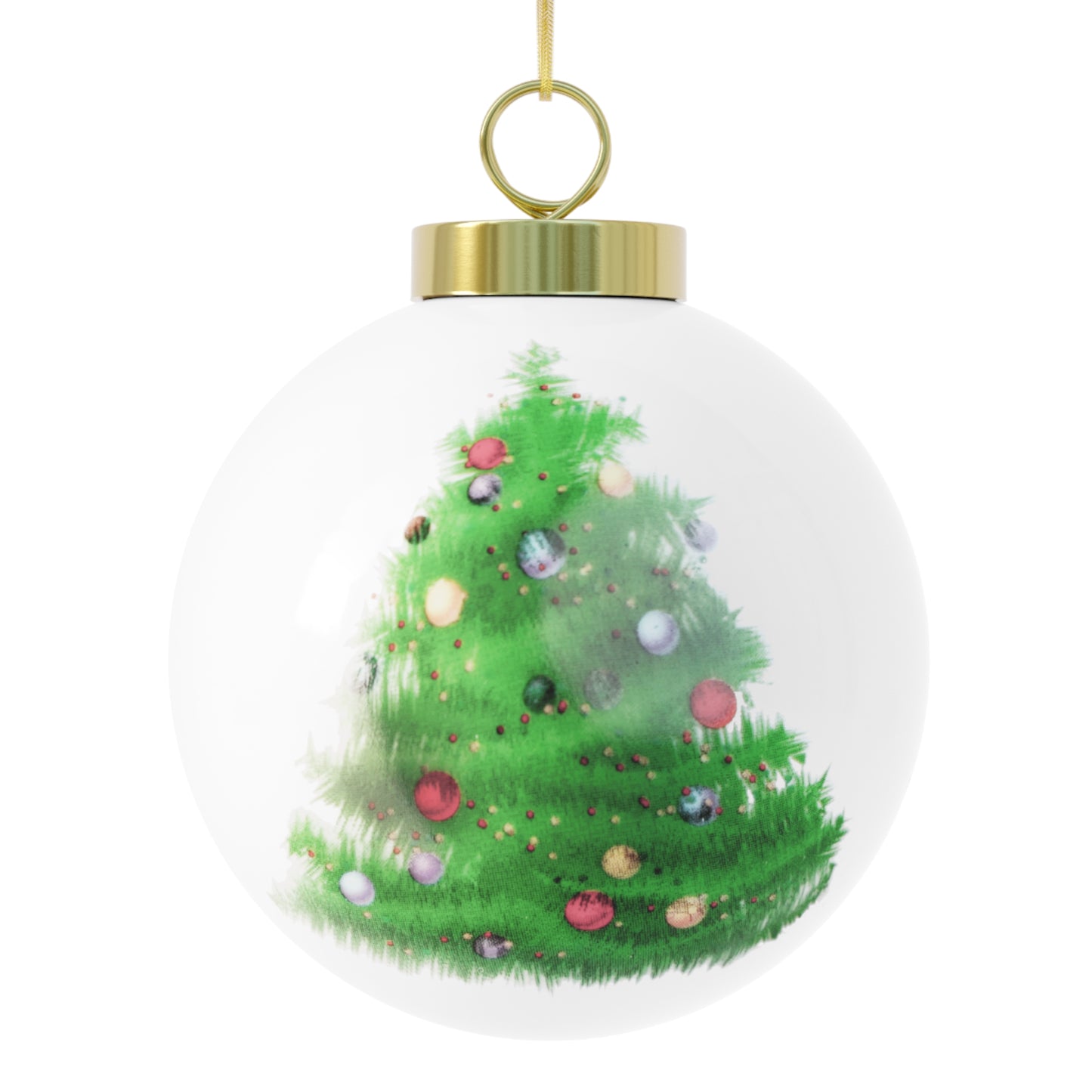 Festive Christmas Scene - Ornament