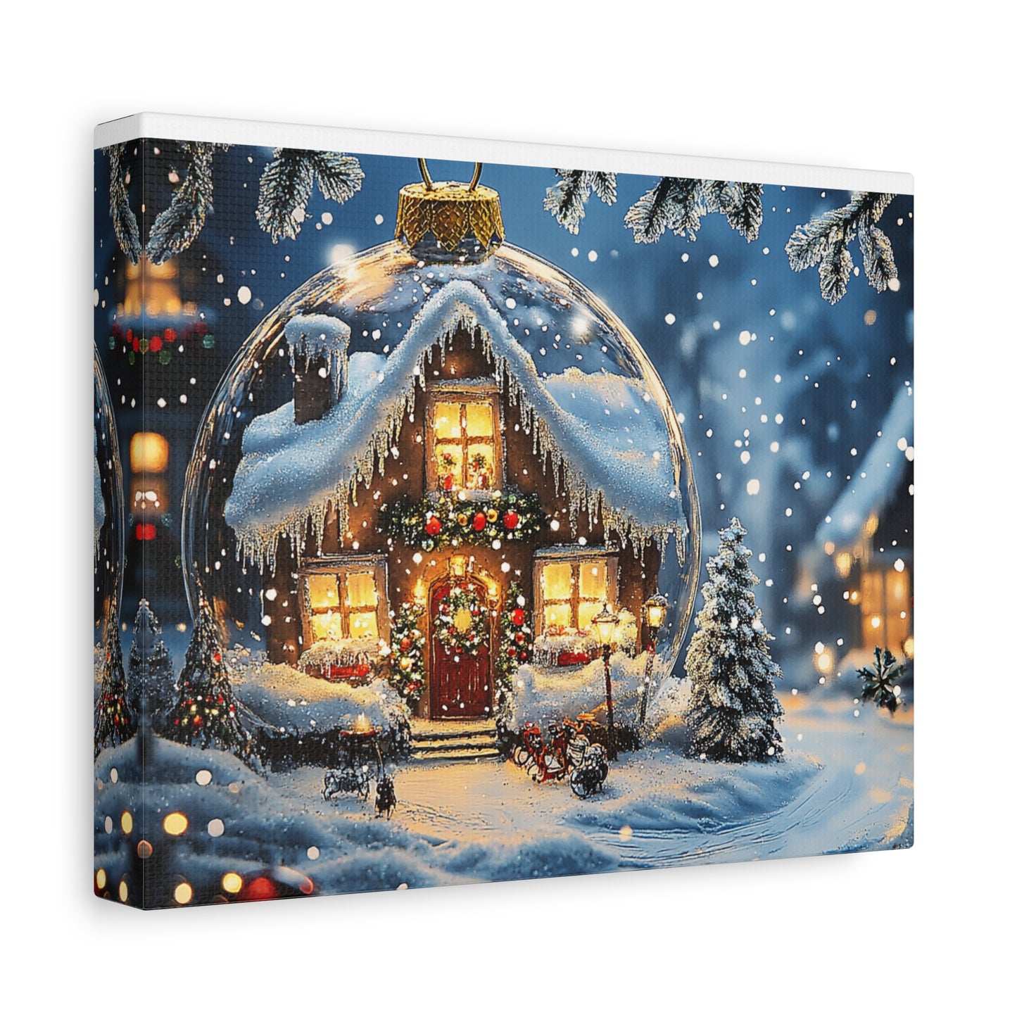 Snow Globe Winter Wonderland Canva: Capture the Magic of Christmas!