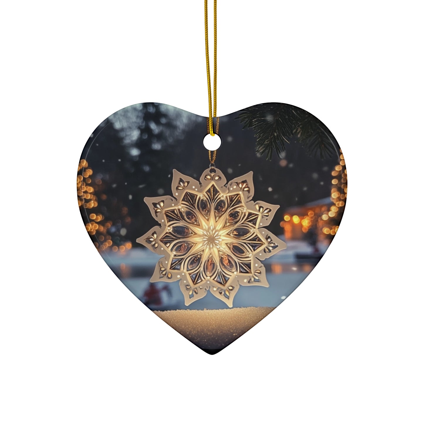 Snowflake Glow Ornament - Available in 4 Shapes!