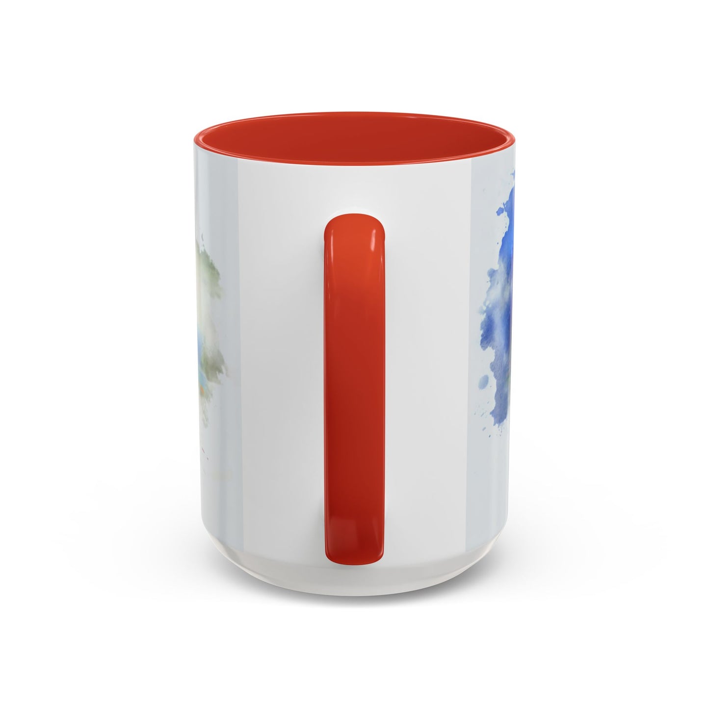 Lakeside Elegance Mug: Watercolor Scenic Design