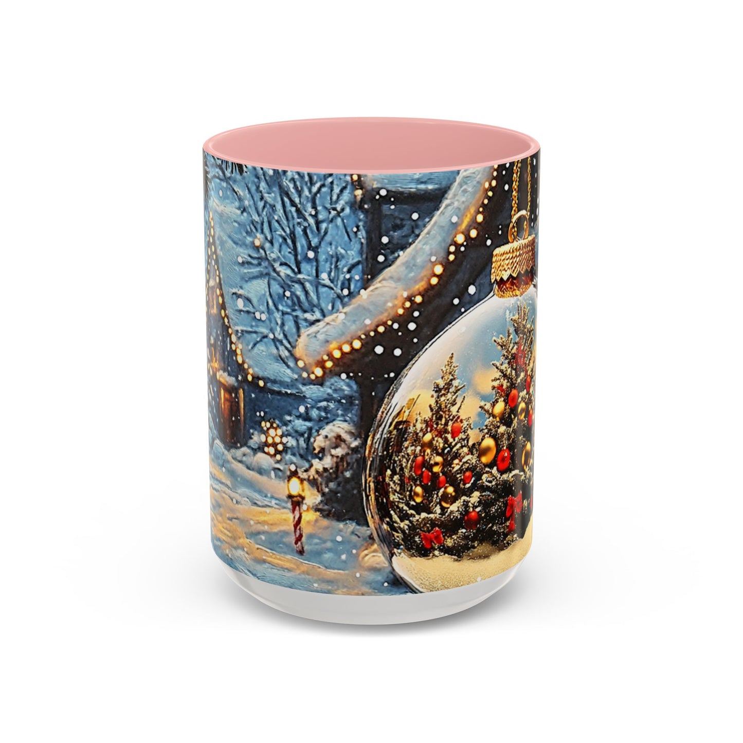 Festive Reflection of Christmas Trees - Ceramic Mug