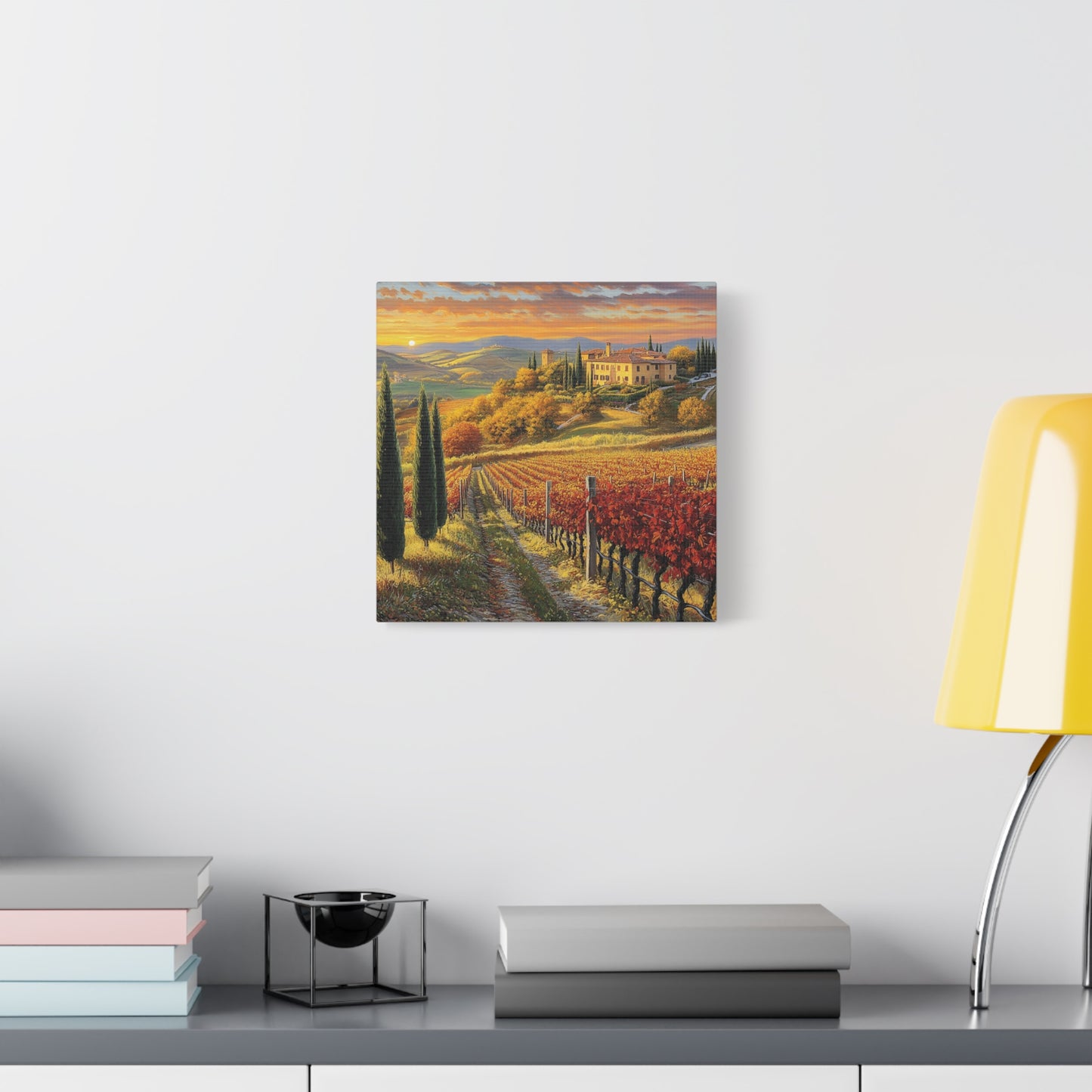 Tuscan Vineyard Serenity Canvas: Embrace the Warmth of Italy