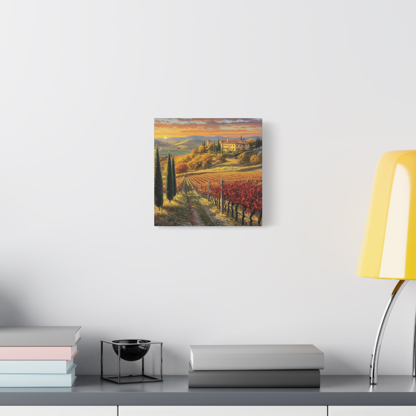 Tuscan Vineyard Serenity Canvas: Embrace the Warmth of Italy