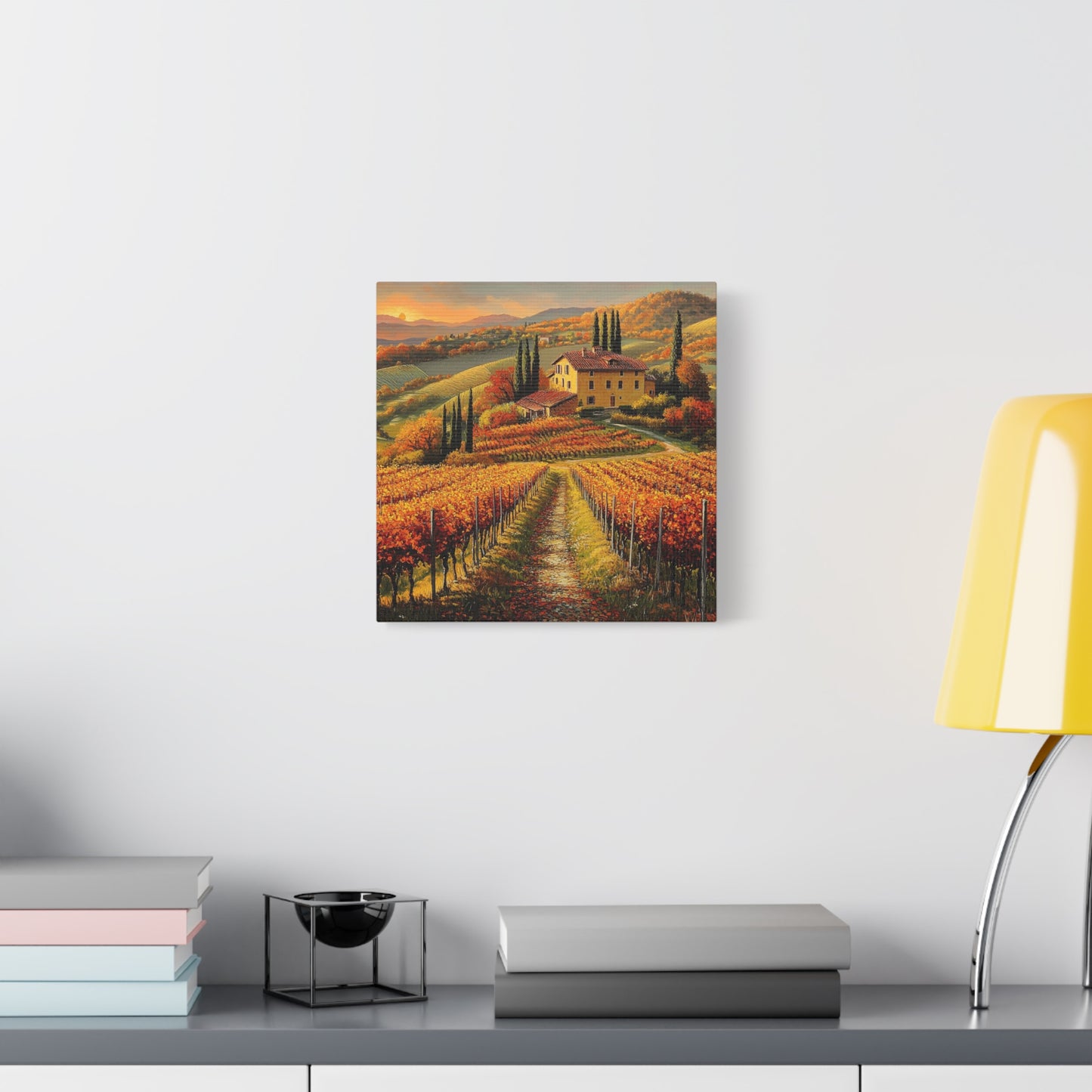 Golden Tuscan Sunset Canvas: A Tribute to Italy’s Beauty