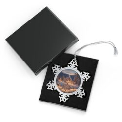 Winter Wonderland Pewter Snowflake Ornament - Image 2