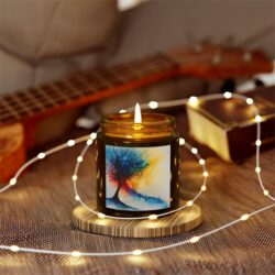 Vivid Abstract Watercolor Candle – Add an Artistic Touch - Image 26