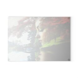 Serenity in Nature Glass Cutting Board: Art Meets Functionality - Image 2