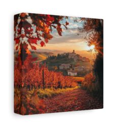 Enchanting Piedmont Sunset Canvas – A Touch of Italian Elegance - Image 2