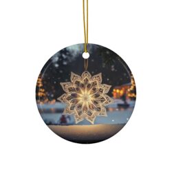 Snowflake Glow Ornament - Available in 4 Shapes! - Image 4