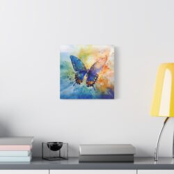 Vibrant Butterfly - Watercolor Matte Canvas Wall Art  Stretched 1.25" Frame - Image 7