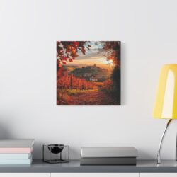 Enchanting Piedmont Sunset Canvas – A Touch of Italian Elegance - Image 9