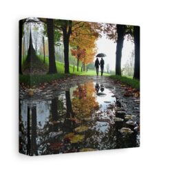 Whispers of Fall Canvas: A Couple's Autumn Stroll Through Italy's Peaceful Landscape - Image 2
