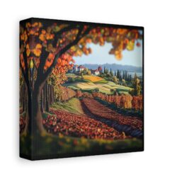 Italian Vineyard Glow Canvas – Evoke the Beauty of Piedmont and Tuscany - Image 2