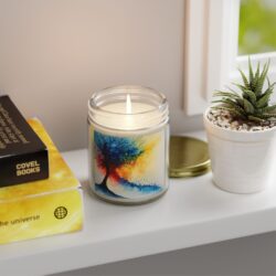 Vivid Abstract Watercolor Candle – Add an Artistic Touch - Image 16