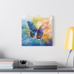 Vibrant Butterfly - Watercolor Matte Canvas Wall Art  Stretched 1.25" Frame - Image 11