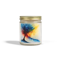 Vivid Abstract Watercolor Candle – Add an Artistic Touch - Image 14