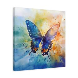 Vibrant Butterfly - Watercolor Matte Canvas Wall Art  Stretched 1.25" Frame - Image 10