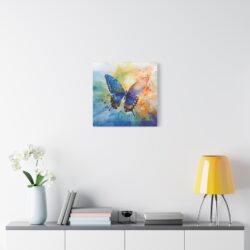 Vibrant Butterfly - Watercolor Matte Canvas Wall Art  Stretched 1.25" Frame - Image 13