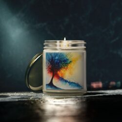 Vivid Abstract Watercolor Candle – Add an Artistic Touch - Image 17