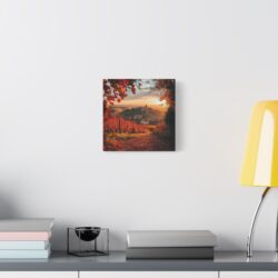 Enchanting Piedmont Sunset Canvas – A Touch of Italian Elegance - Image 5
