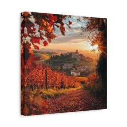 Enchanting Piedmont Sunset Canvas – A Touch of Italian Elegance - Image 6