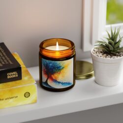 Vivid Abstract Watercolor Candle – Add an Artistic Touch - Image 39