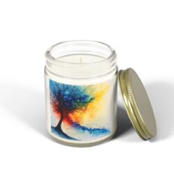 Vivid Abstract Watercolor Candle – Add an Artistic Touch - Image 20
