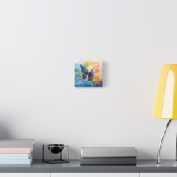 Vibrant Butterfly - Watercolor Matte Canvas Wall Art  Stretched 1.25" Frame - Image 3