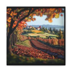 Italian Vineyard Glow Canvas – Evoke the Beauty of Piedmont and Tuscany - Image 4