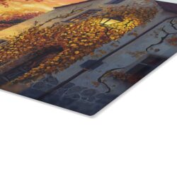 Autumn in Italy Glass Cutting Board: A Slice of Serenity - Image 7