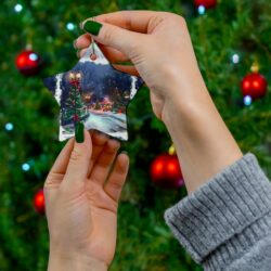 4 shapes - Christmas Ceramic Ornament - Image 3