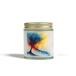 Vivid Abstract Watercolor Candle – Add an Artistic Touch - Image 9