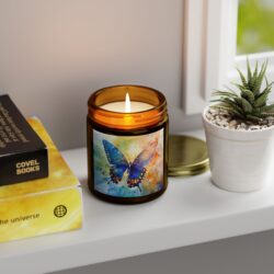 Elegant Watercolor Butterfly Candle – A Touch of Nature's Grace - Image 35